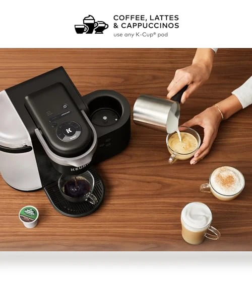 Single Serve Coffee, Latte and Cappuccino Maker with Milk Frother — Coffee & Espresso Combos, Keurig
