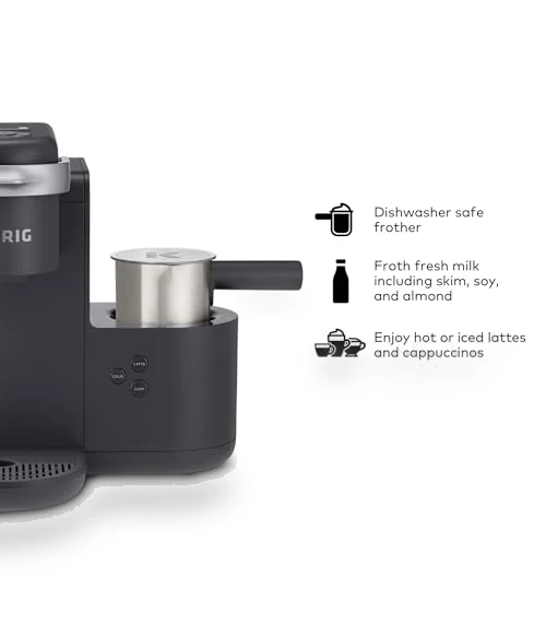 Single Serve Coffee, Latte and Cappuccino Maker with Milk Frother — Coffee & Espresso Combos, Keurig