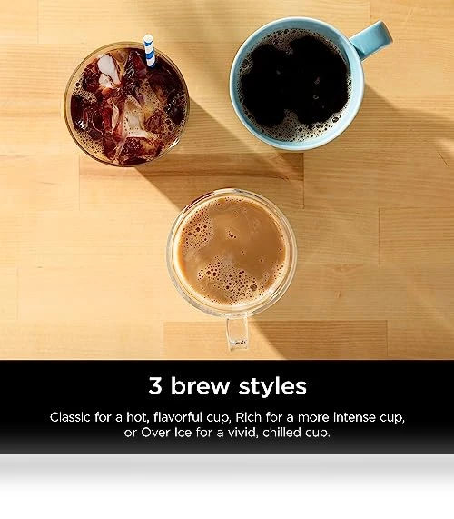Single-Serve Coffee Maker, K-Cup Pod Compatible, Brews Grounds, Compact Design — Single-Cup Coffee Makers, Ninja