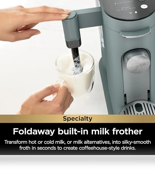Specialty Single-Serve Coffee Maker with Built-In Milk Frother, K-Cup Pod Compatible — Single-Cup Coffee Makers, Ninja