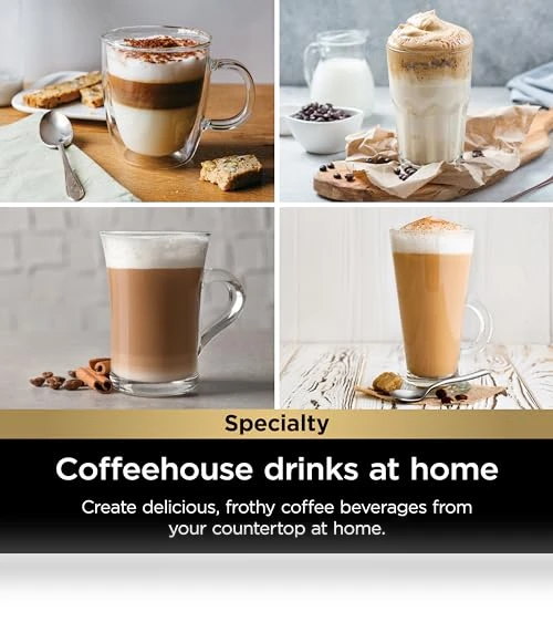 Specialty Single-Serve Coffee Maker with Built-In Milk Frother, K-Cup Pod Compatible — Single-Cup Coffee Makers, Ninja