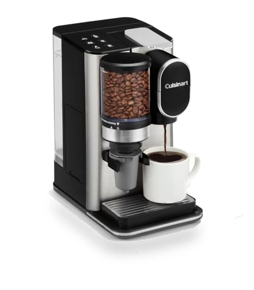 Single Serve Coffee Maker with Integrated Coffee Grinder, Stainless Steel — Single-Cup Coffee Makers, Cuisinart
