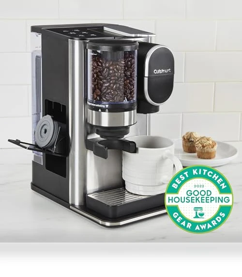 Single Serve Coffee Maker with Integrated Coffee Grinder, Stainless Steel — Single-Cup Coffee Makers, Cuisinart