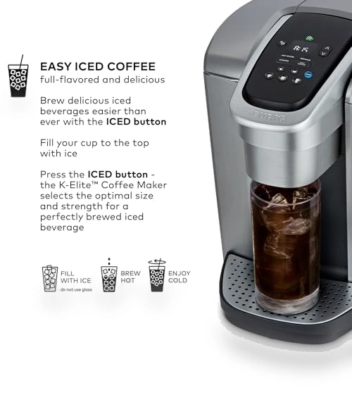 Single Serve K-Cup Pod Coffee Maker with Strength and Temperature Control — Single-Cup Coffee Makers, Keurig