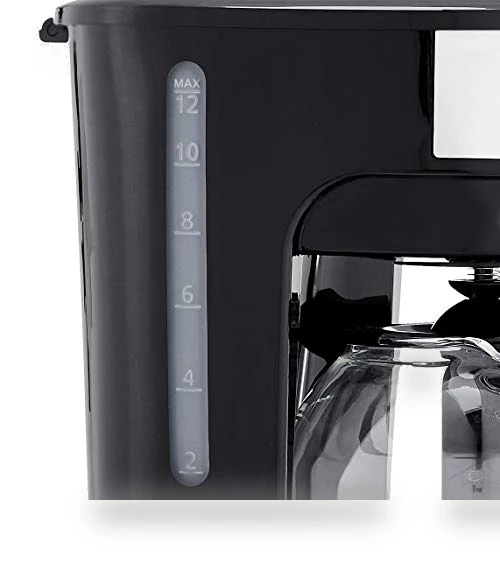 12-Cup Coffee Maker with Reusable Filter, Black & Stainless Steel — Coffee Makers, Amazon Basics