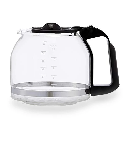 12-Cup Coffee Maker with Reusable Filter, Black & Stainless Steel — Coffee Makers, Amazon Basics