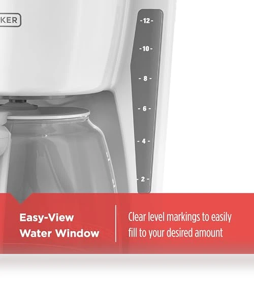 12-Cup Digital Coffee Maker, Programmable, Washable Basket Filter, Auto Brew — Coffee & Espresso Combos, BLACK+DECKER
