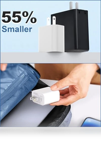 20W Type C Fast Charger with USB-C to C Cable - 2-Pack — Charging Solutions, DJYQWIN