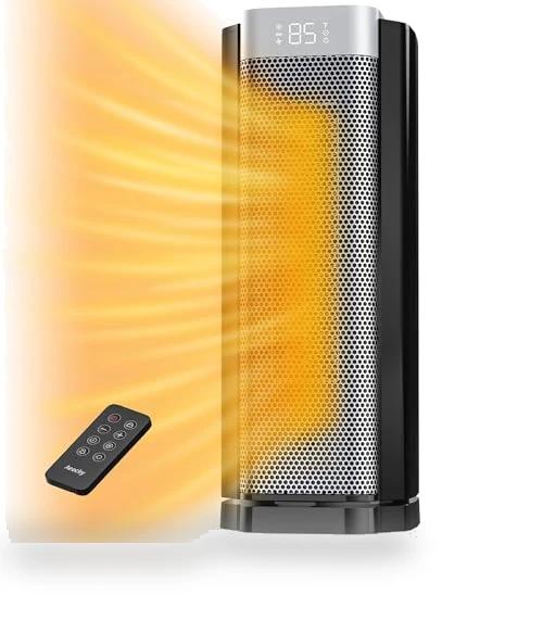 AI Thermostat Space Heater, 1500W PTC Electric Heaters for Indoor Use — Portable Heating Solutions, AEOCKY