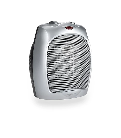 Ceramic Space Heater, Portable Heater for Indoor Use — Portable Heating Solutions, Amazon Basics