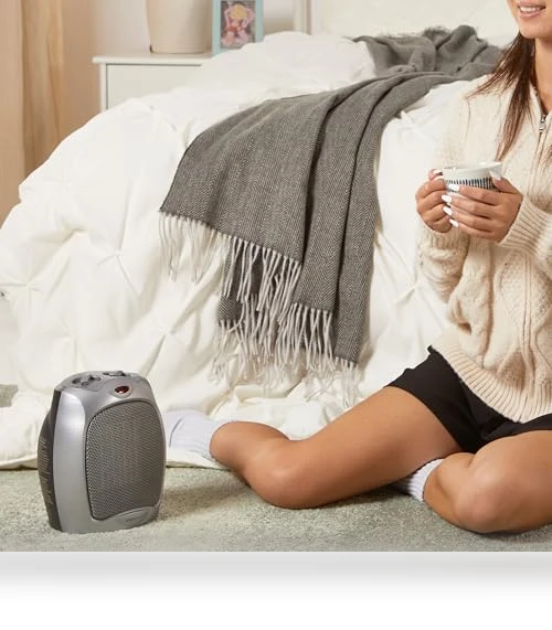 Ceramic Space Heater, Portable Heater for Indoor Use — Portable Heating Solutions, Amazon Basics