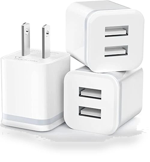 Dual Port USB Wall Charger 3-Pack — Charging Solutions, LUOATIP