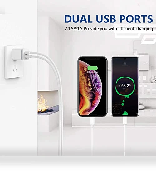 Dual Port USB Wall Charger 3-Pack — Charging Solutions, LUOATIP
