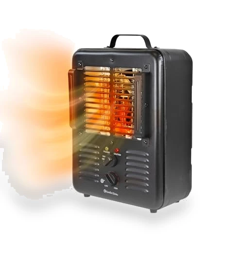 Portable Electric Space Heater with Adjustable Thermostat, 1500W — Portable Heating Solutions, Comfort Zone