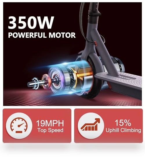 Folding Electric Scooter for Adults with Dual Suspension and APP Control — Electric Vehicles, MAXSHOT
