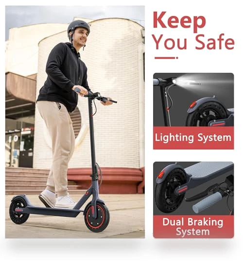 Folding Electric Scooter for Adults with Dual Suspension and APP Control — Electric Vehicles, MAXSHOT