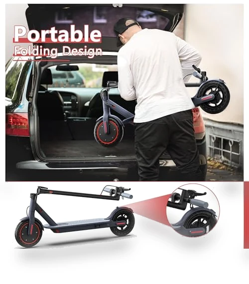 Folding Electric Scooter for Adults with Dual Suspension and APP Control — Electric Vehicles, MAXSHOT