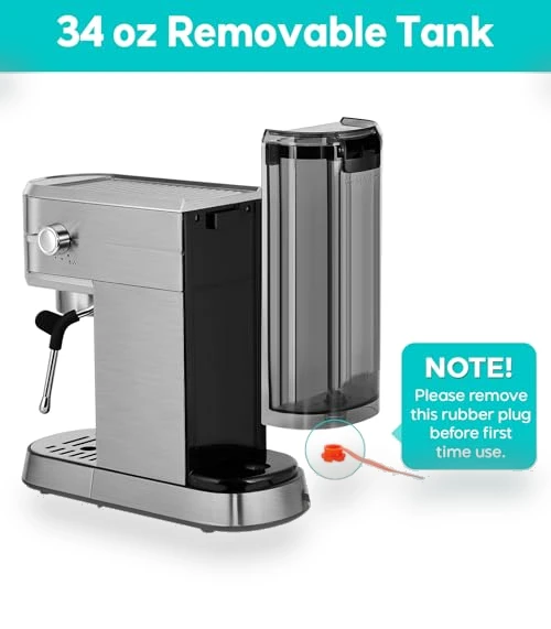 20 Bar Espresso Machine with Milk Frother, Compact Coffee Maker for Home — Coffee & Espresso Combos, CASABREWS