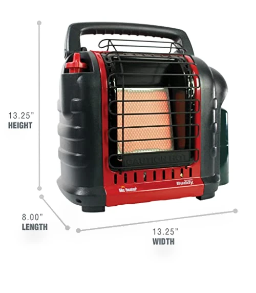 Portable Buddy Heater 4,000-9,000 BTU Indoor-Safe Propane Radiant Heater — Portable Propane Heaters, Mr. Heater