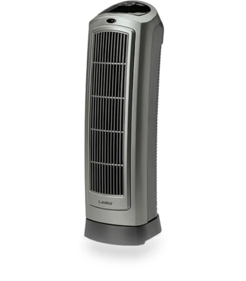 Portable Oscillating Ceramic Space Heater Tower with Digital Display and Remote Control — Portable Heating Solutions, Lasko