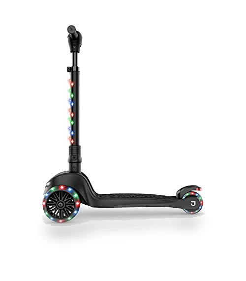 3-Wheel Light-Up Kick Scooter for Kids, Adjustable Handlebar, Foldable — Push Scooters, Jetson