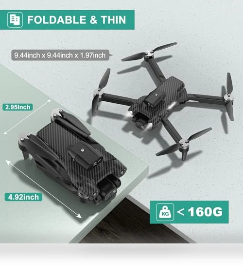 4K Camera Drone for Kids and Adults - Beginner-Friendly Mini Drone with Emergency Stop — Drones, MSMV