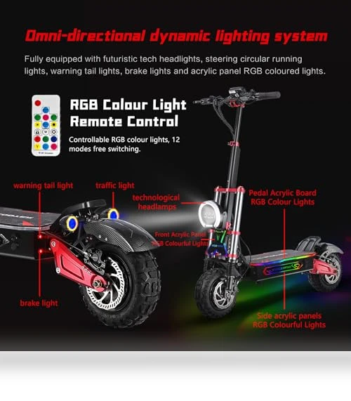 6000W High-Speed Electric Scooter with 75 Miles Range — Electric Self-Balancing Scooters, Ornped