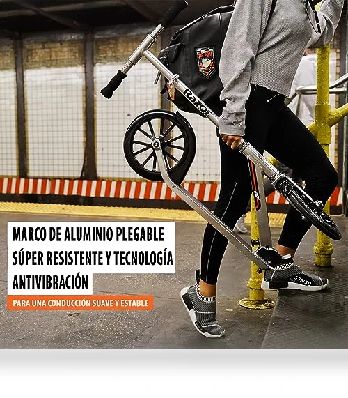 A6 Kick Scooter for Kids Ages 8+ - Extra-Tall Handlebars & Longer Deck — Push Scooters, Razor