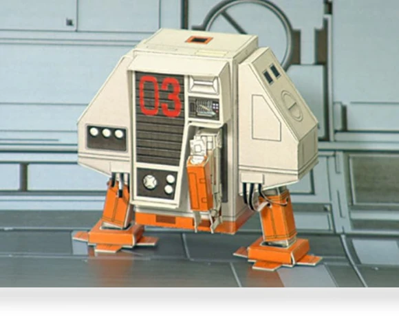 Silent Running Robot Drone DIY Handcraft Paper Model Kit — Paper Craft, NZPOST