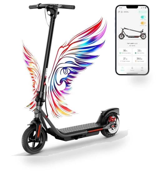 Electric Scooter for Adults, 19 MPH, 20 Miles Range, App Control — Electric Self-Balancing Scooters, TS TST GRP LLC