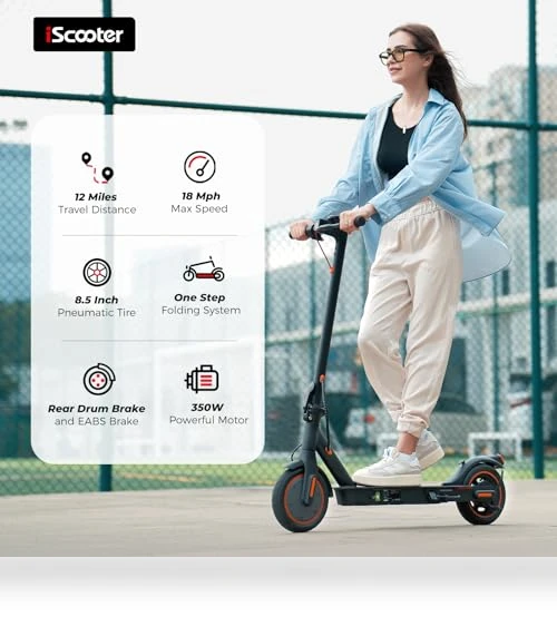 Electric Scooter for Adults with Cruise Control and Double Braking Systems — Electric Vehicles, iScooter
