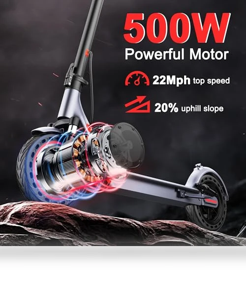 Folding Electric Scooter for Adults with Dual Braking and Suspension — Electric Vehicles, MAXSHOT