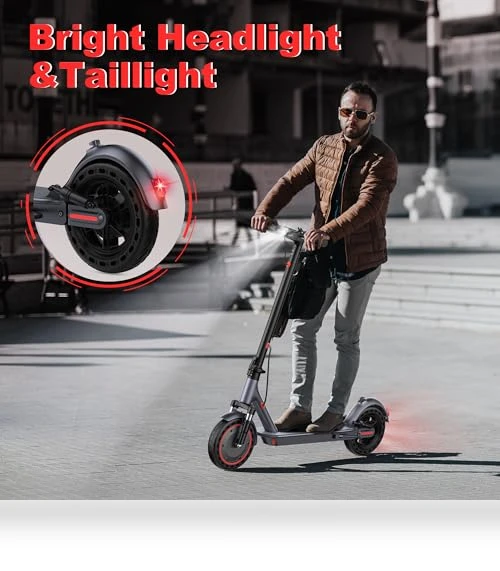 Folding Electric Scooter for Adults with Dual Braking and Suspension — Electric Vehicles, MAXSHOT
