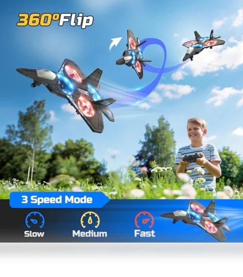 Foam RC Airplane Drone for Kids with Auto Hovering and 360° Flip — Flying Toys, HOLYFUN
