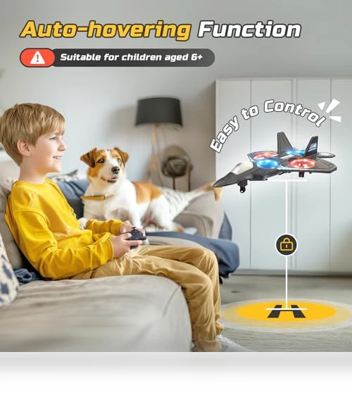 Foam RC Airplane Drone for Kids with Auto Hovering and 360° Flip — Flying Toys, HOLYFUN