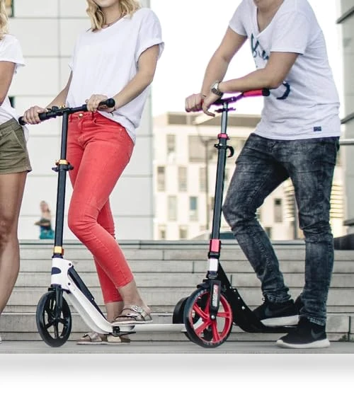 Folding Adjustable Adult Scooter with Big Wheels — Push Scooters, LEEYV