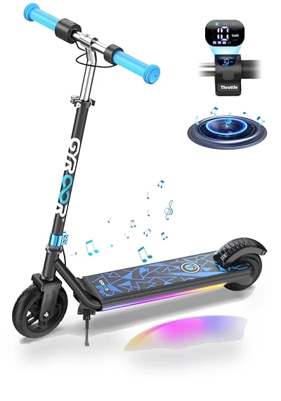 Electric Scooter for Kids with LED Display and Adjustable Speed — Electric Vehicles, Gyroor