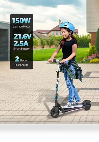 Electric Scooter for Kids with LED Display and Adjustable Speed — Electric Vehicles, Gyroor