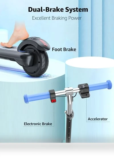 Electric Scooter for Kids with LED Display and Adjustable Speed — Electric Vehicles, Gyroor