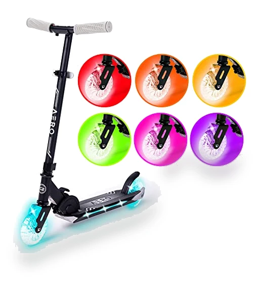 Dynamic Light Up Kick Scooter for Kids with Adjustable Handlebar — Push Scooters, AERO MOBILITY