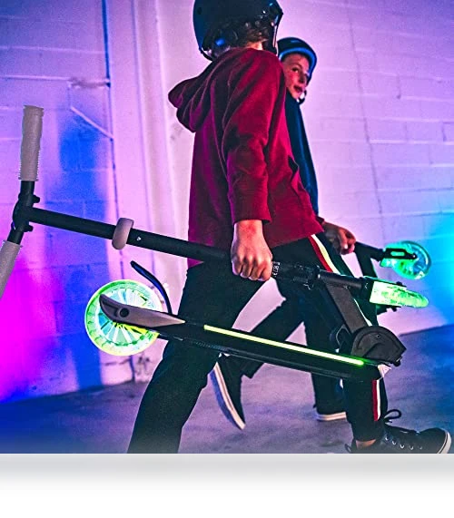 Dynamic Light Up Kick Scooter for Kids with Adjustable Handlebar — Push Scooters, AERO MOBILITY