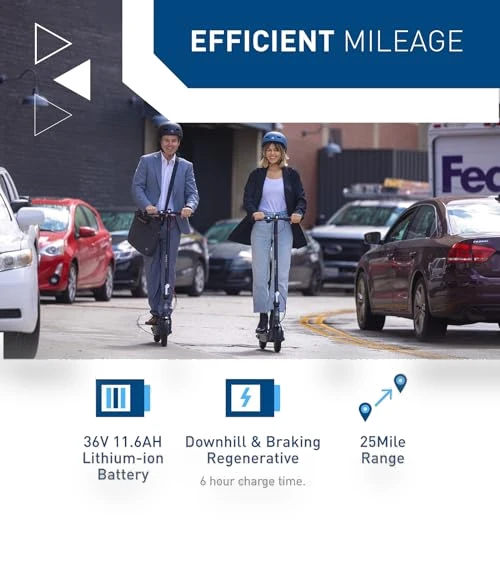 Electric Scooter for Adults, 500W Motor, 10" Solid Tires, 25-40.4 Miles Range — Electric Vehicles, Hiboy