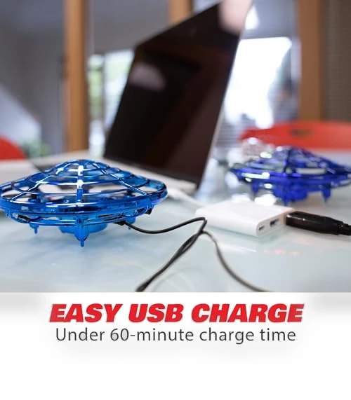 Hand Operated Motion Sensor Drone for Kids and Adults - LED Indoor UFO Toy — Flying Toys, Force1
