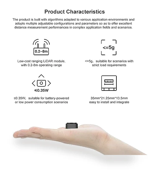 TF-Luna Lidar Sensor Kit with USB-TTL Adapter for Drone, Robot, Smart Home — Drones & UAV Technology, youyeetoo