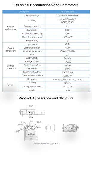 TF-Luna Lidar Sensor Short-Range Distance Ranging Finder Module — Drones & UAV Technology, SmartFly Tech