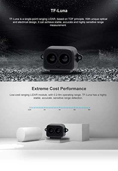 TF-Luna Lidar Sensor Short-Range Distance Ranging Finder Module — Drones & UAV Technology, SmartFly Tech