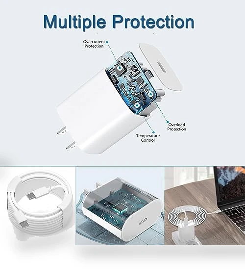 20W USB C Fast Charger with Cable for Pixel & Android Phones — Charging Solutions