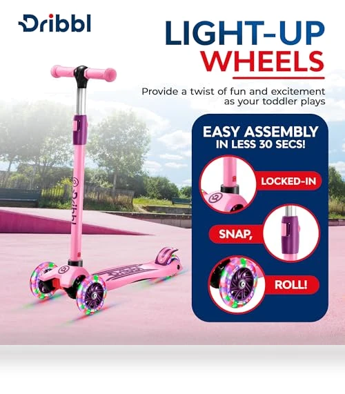 3-Wheel Kids Scooter with Lean-to-Steer Technology — Electric Vehicles, Dribbl
