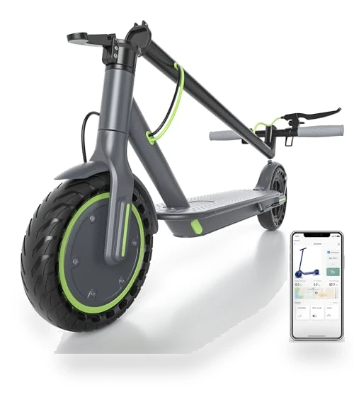 Electric Scooter with 8.5" Solid Tires, 350W Motor, 19 MPH, 21-23 Miles Range — Electric Vehicles, Roinside