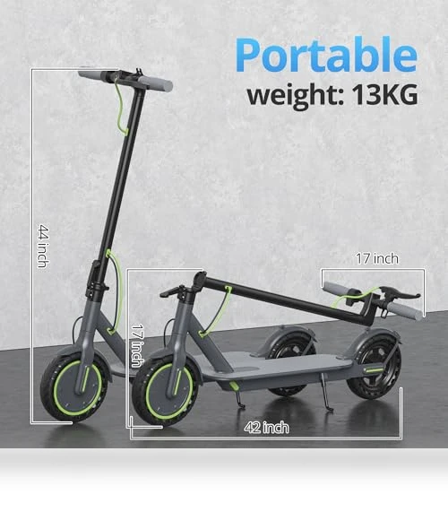 Electric Scooter with 8.5" Solid Tires, 350W Motor, 19 MPH, 21-23 Miles Range — Electric Vehicles, Roinside